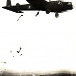 Dropping from a Whitley bomber at Tatton Park