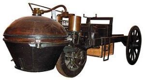 Steam powered car from 1771