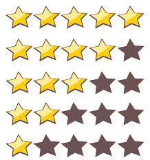 5 stars and lower