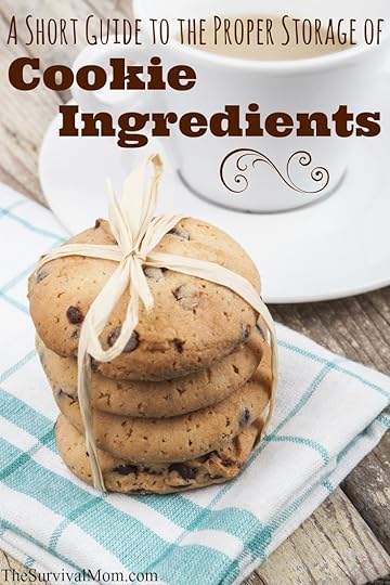 Storing cookie ingredients.