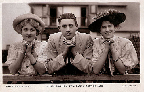 Phyllis, Jack and Zena Dare