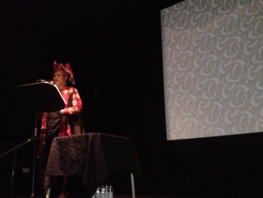 Carol Leeming performing at the Hidden Stories launch, the Phoenix 31 March 2015