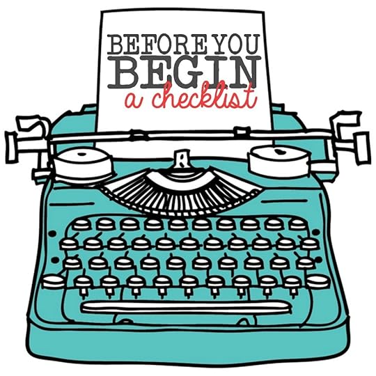 Before You Begin Checklist