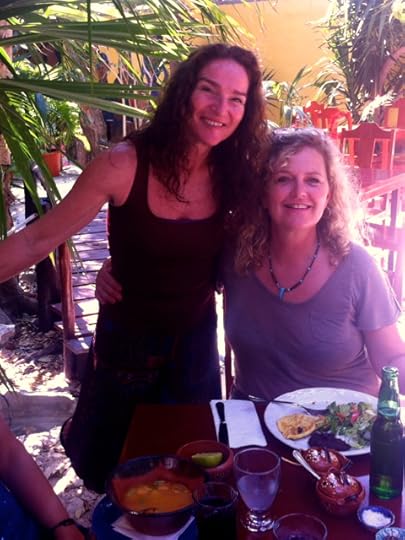 The owner of the property, Karen, honored us with a visit.