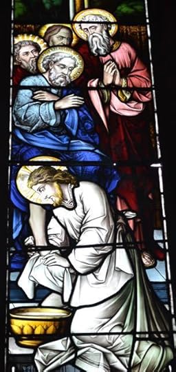 Holy Thursday stained glass