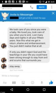 Image of social media exchange