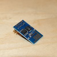The ESP8266 SoC on an ESP-01 breakout board.