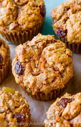 Sally's Baking Addiction Simple Morning Glory Muffins-- like carrot cake and spiced apple cake... for breakfast!