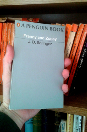 Franny and Zooey by J. D. Salinger; Penguin Paperback 2120; 1968 edition.