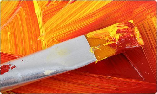 Paintbrush Orange paint