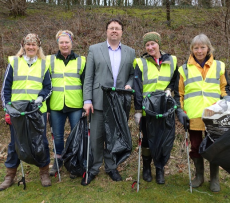 Dressed just right for litter picking