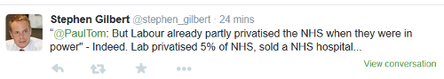 gilbert tweet nhs