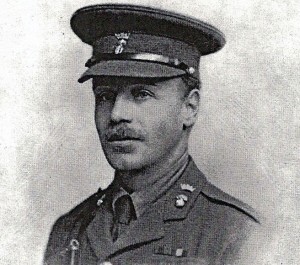 Major F W E Johnston, 5th Royal Irish Fusiliers, wounded at Gallipoli