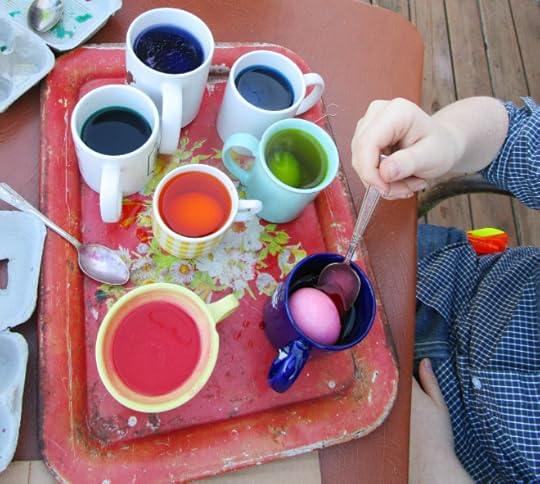 dying eggs for easter