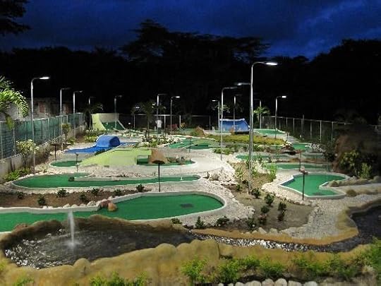 playing mini golf at night - Google Search