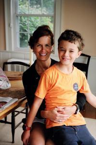 Stacy and her son, Dylan, in Truro, MA.