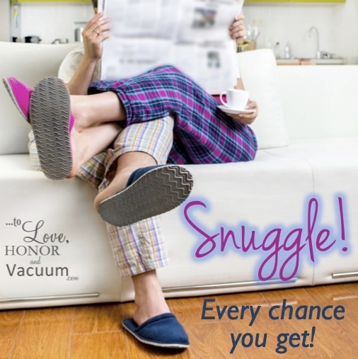 Snuggle with your husband--it's a great marriage habit!