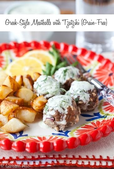 Greek Meatballs with Tzatziki | DeliciouslyOrganic.net #grainfree