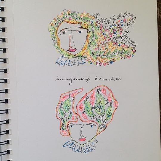 some more imaginary jewels sketches #makeartthatsells #lillarogers #illustration #sketchbook #art #ink