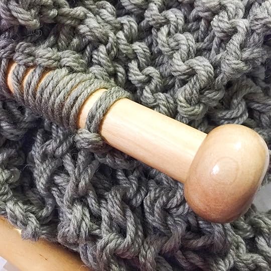 Cowl in progress