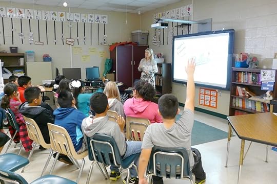 Presenting to a class of fifth graders at Sugar Hill