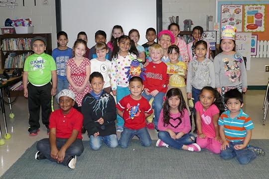 Celebrating a great week with kindergartners and second graders at Sugar Hill