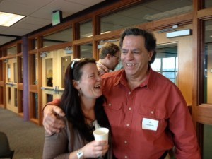 Al Lamanda and his editor, Tiffany Schofield from Five Star at the Crime Wave