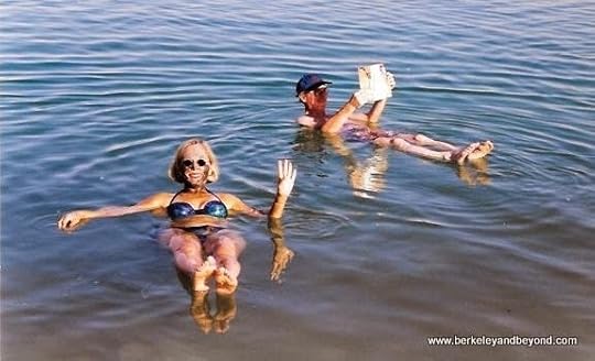 floating in the Dead Sea