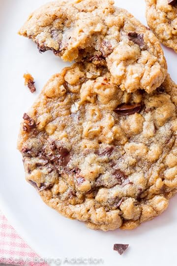Soft and Chewy Dark Chocolate Chunk Oatmeal Cookies recipe on sallysbakingaddiction.com