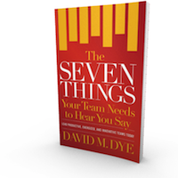 Seven Things Your Team Needs to Hear You Say Cover
