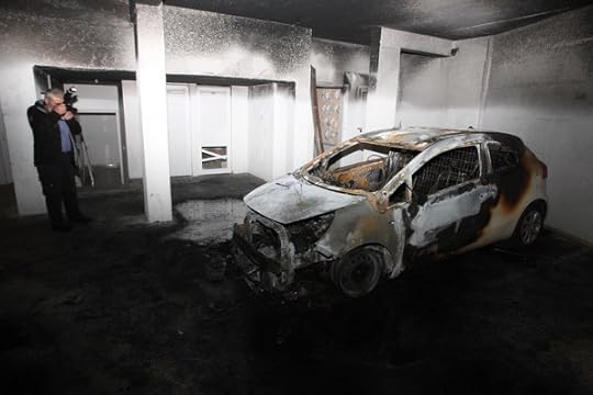 What remained after a bomb targeted a referee's car outside of his home. Source: New York Times