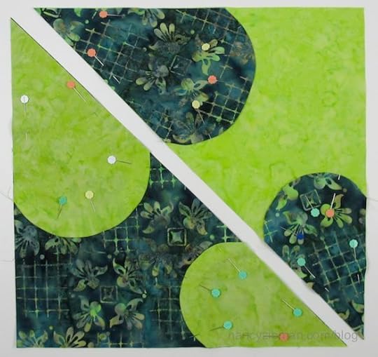 Carefree Curve Quilt Templates Nancy Zieman Hearts and Gizzard Block