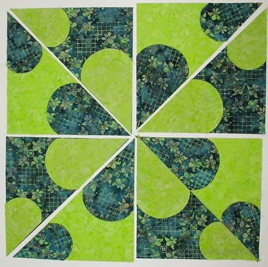 Carefree Curve Quilt Templates Nancy Zieman Hearts and Gizzard Block