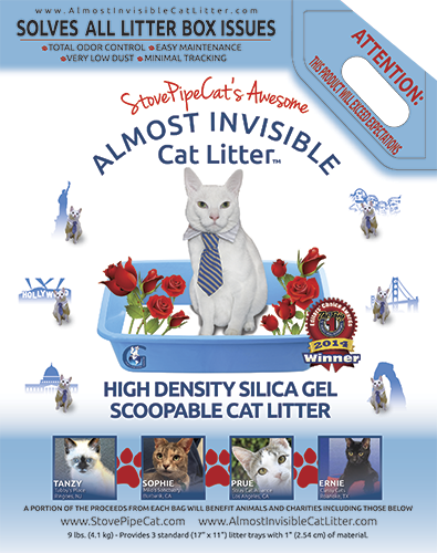 Almost Invisible Cat Litter package