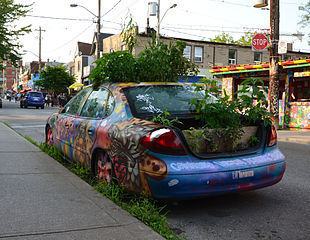 pot, plants, a motor