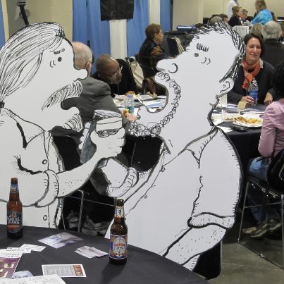 We celebrate after our coup!