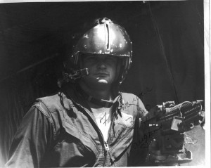 The Author in the summer of 1968. Serving as a door gunner with VMO-2