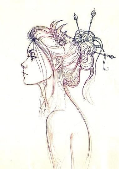 This is really beautiful. I wish that i had time to sketch out works of art like this. Lately ive found it difficult to find time to complete or begin my artwork. this truly is amazing she looks like a fairy or a princess. gud job.