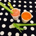 Tovaglie a pois e colori verdurosi