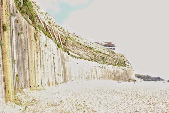 Here's a sea wall on a beach, to defend against, like... mermaids or whatever.