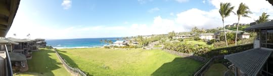 Panoramic view from our villa