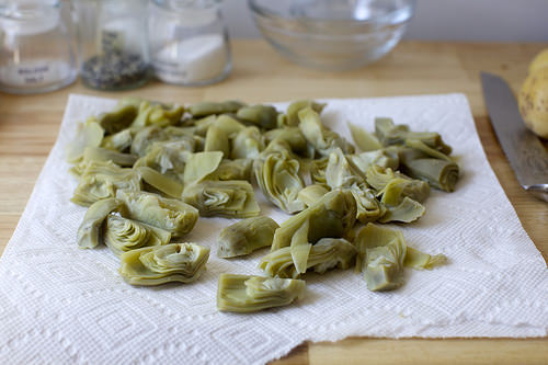 cooked until tender, patted dry