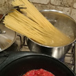 Spaghetti z sosem pomidorowym