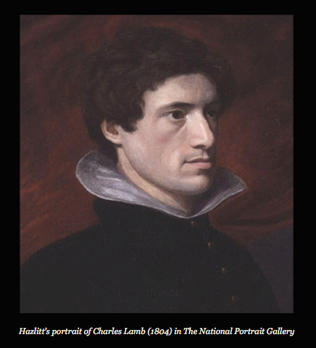 Hazlitt's portrait of British essayist and poet Charles Lamb.