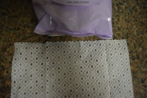Joshua's sciece experament and Beauty blog on towelettes 013