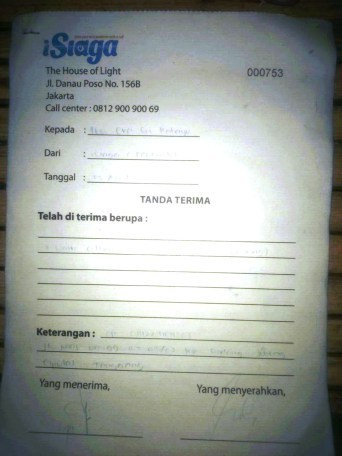 Surat tanda terima barang