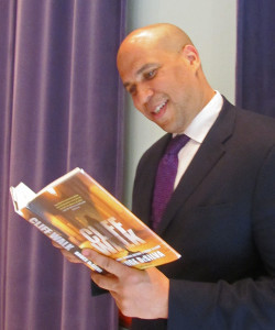 U.S. Senator Cory Booker reading 
