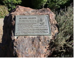 plaque at Ina Coolbrith Park
