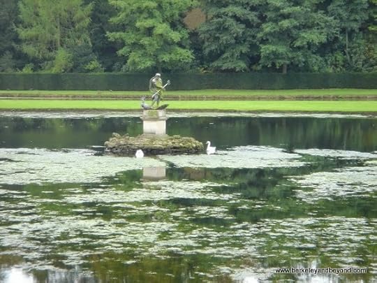 Water Garden at Fountains Abbey in Ripon, North Yorkshire, England