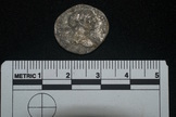 A silver Roman-era coin